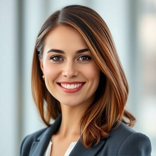 Professional headshot of a businesswoman smiling confidently.